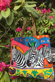 Bag with Zebra Design by Arturas Rozkovas